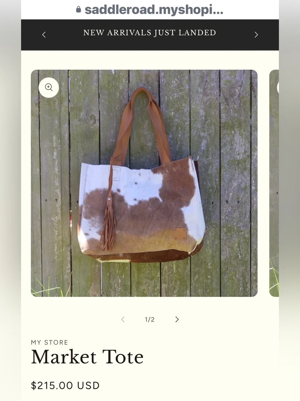 Saddle Road Co cowhide leather